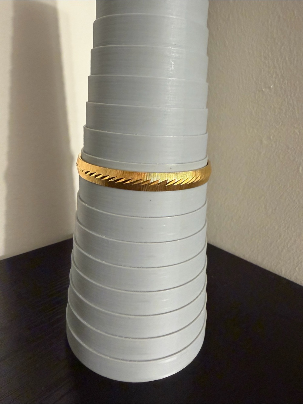 Monet Gold-Tone Textured Bangle Bracelet